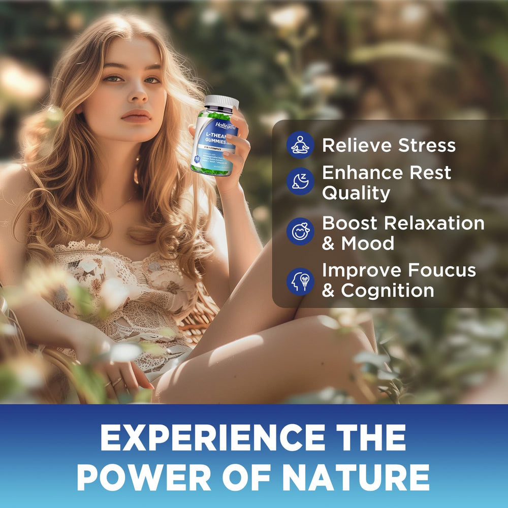 HOLLEGEND gummies being chewed for a convenient relaxation ritual