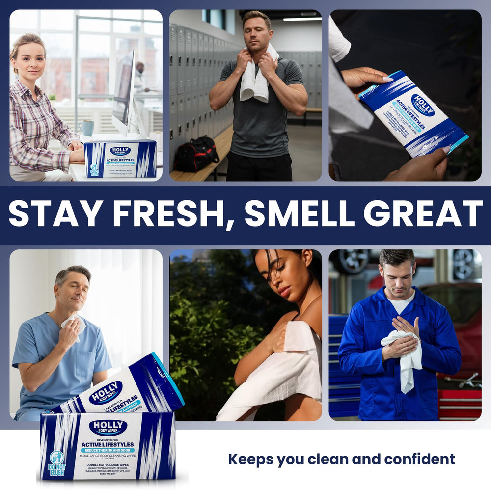 Holly Body Wipes travel companion for gym sessions and outdoor trips
