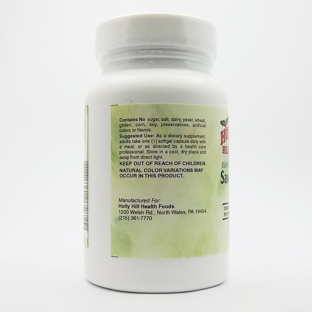 Holly Hill Health Foods European Standardized extract label detail showcasing quality and potency guarantees.