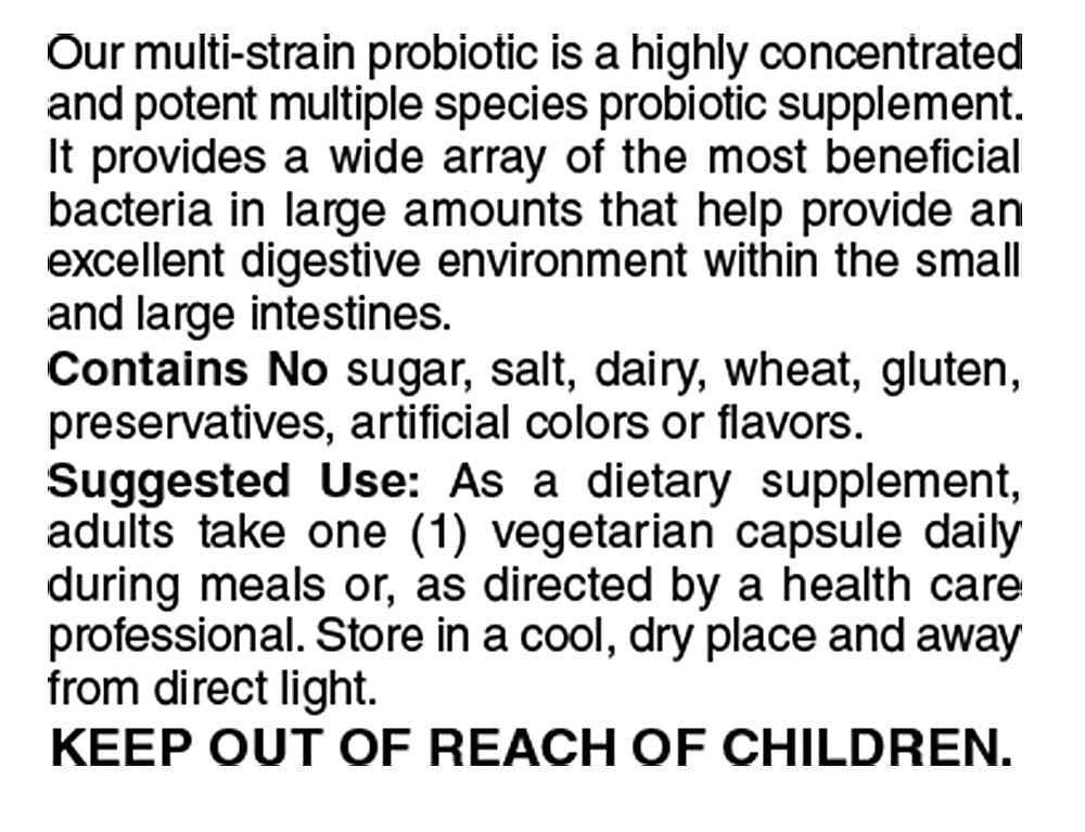 Holly Hill Suprema Dophilus packaging displays eight-month supply and guaranteed potency.