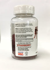 Hollywood Pro Melatonin Gummies with fruit imagery suggests gentle sleep help.