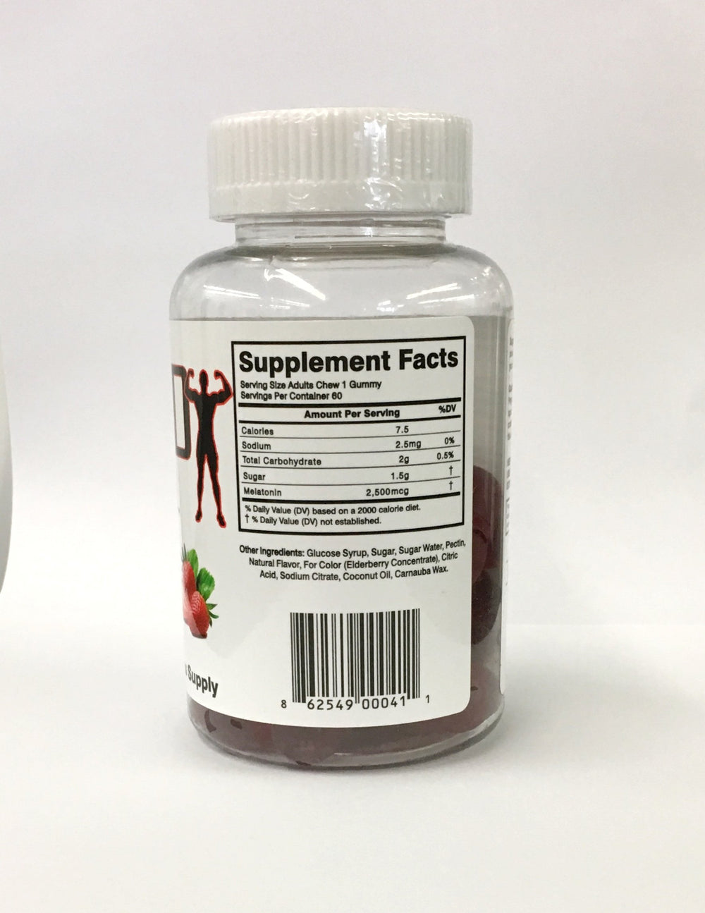 Hollywood Pro Melatonin Gummies on nightstand ready for calming routine.