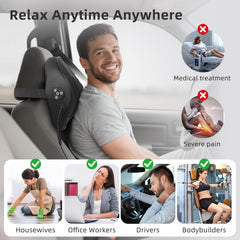 Holniva compact design fits on car headrest for quick comfort