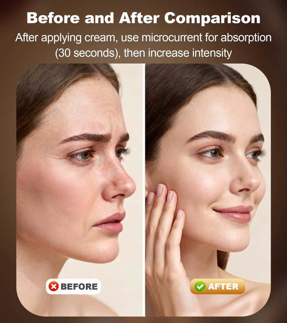 Holsn ergonomic head gliding along jawline for facial contouring.