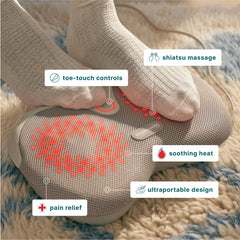 Six counter-rotating nodes knead soles for targeted relief