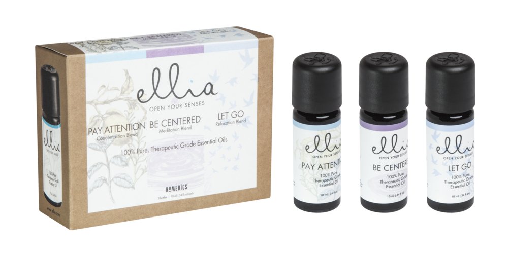 Homedics Ellia Let Go bottle invites relaxation and ease.