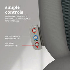 Homedics Shiatsu Massage Cushion three zones let you focus on upper, lower, or full back