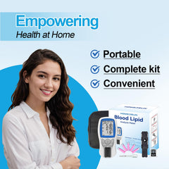 HOMEDSUN HSLPM-102 kit contents including strips and lancets