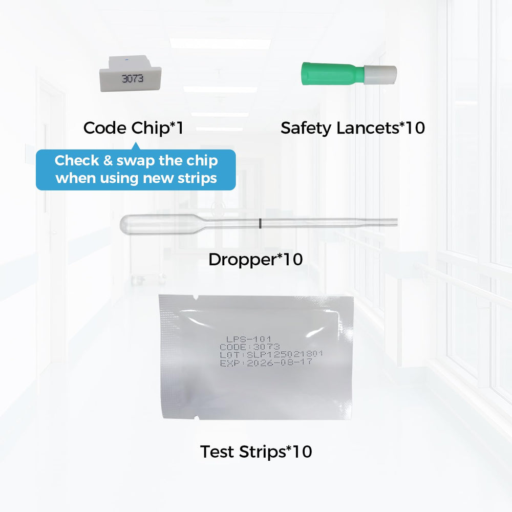 HOMEDSUN lancets and droppers included for easy sampling