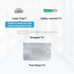 HOMEDSUN lancets and droppers included for easy sampling