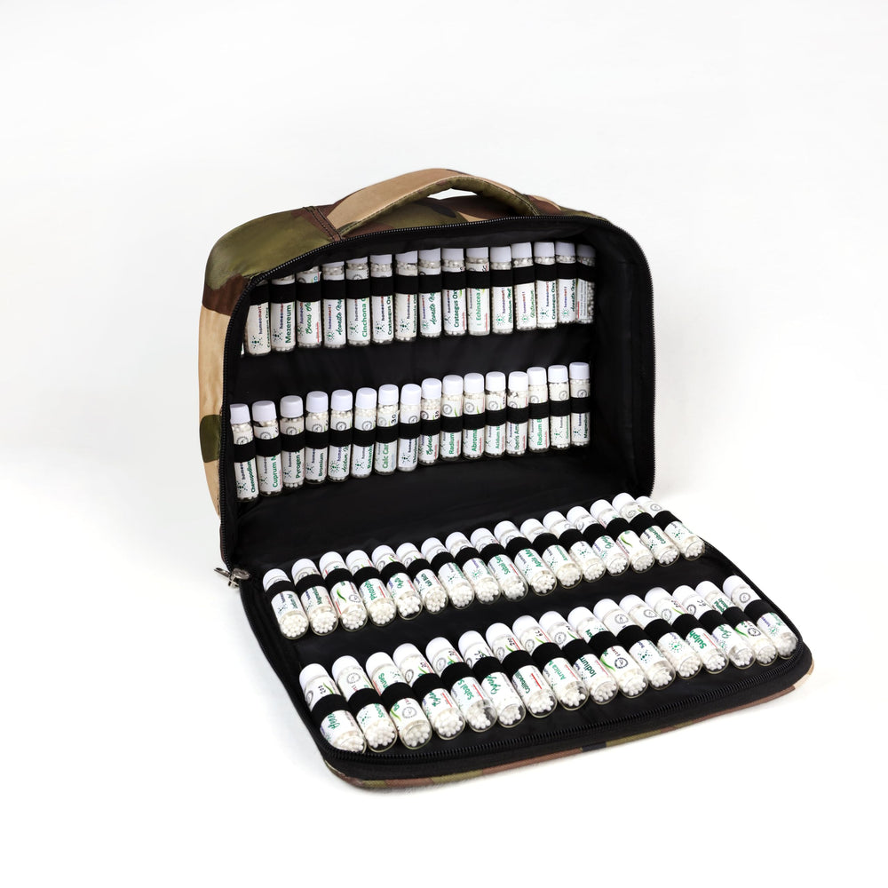 HomeoMart Banerji protocol glass vials illustrating ultra-dilution medicines for quick reference