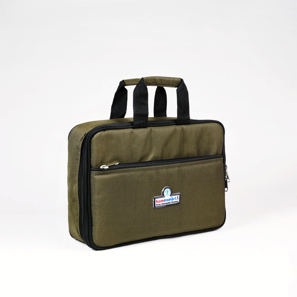 Zip-case travel-friendly design for bedside and on-the-go care.
