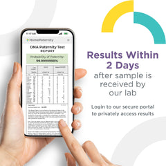 HomePaternity lab workflow processing samples with multiple markers for accuracy.