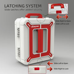 Homestockplus first aid kit portable handle design for easy transport