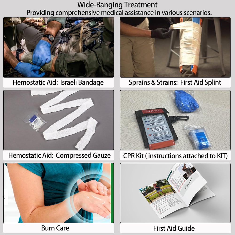 Homestockplus Removable Straps First Aid Kit offers versatile carrying options.