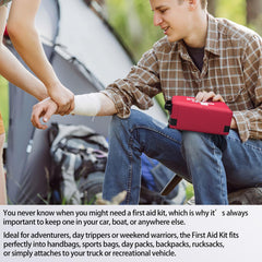 Homestockplus travel-ready compact first aid kit for hiking and outdoors