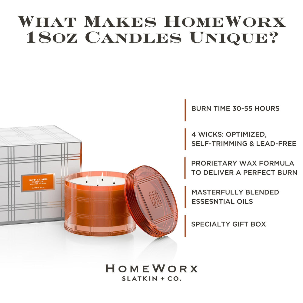 Closeup of HomeWorx Hot Cider Donut candle wax showing craftsmanship