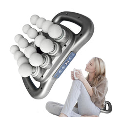 Homlume massage gun front view showing compact cordless design for home use