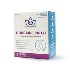 HONESTMED patch offers broad coverage for larger areas of discomfort.