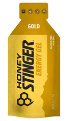 Honey Stinger Gold Energy Gel tube ready for immediate consumption.