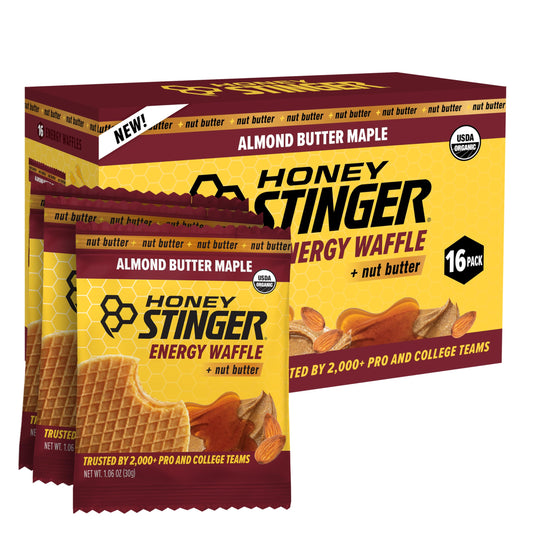 Honey Stinger waffle pack ready for pre-workout fueling while on the go