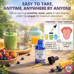 HoneyCombs B1 liquid drops pouring bottle for easy daily dosing
