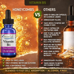 Travel-size HoneyCombs B5 liquid drops for on-the-go wellness