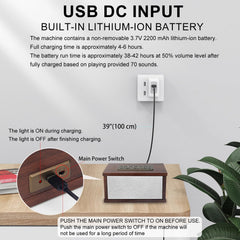Hongut compact design, lightweight and travel-friendly for bedside or office.