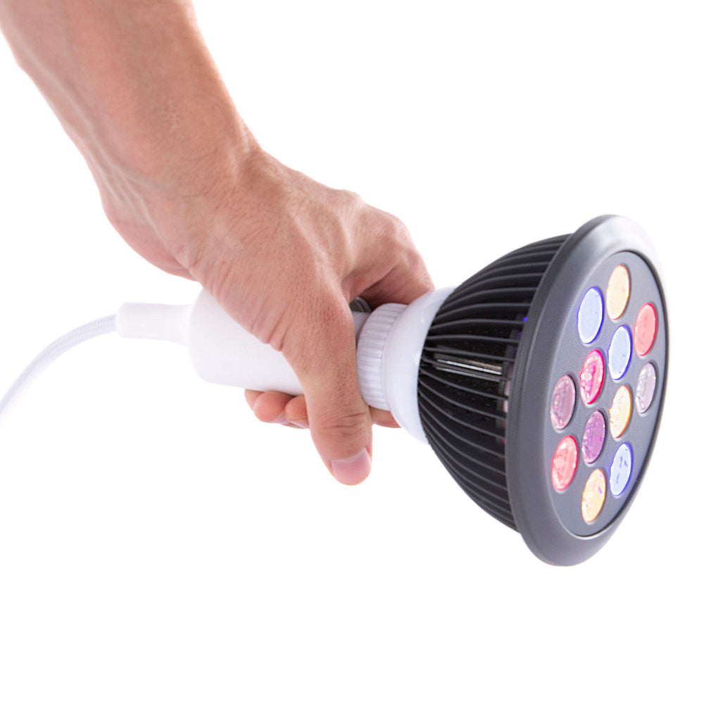 Hooga HG24 red LED close up highlighting skin vitality potential.