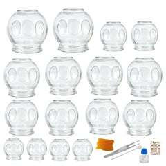 Hora de Lima glass cupping set for face and head promotes soothing relief