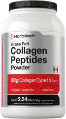 Horbaach Collagen Peptides tub front view for daily use