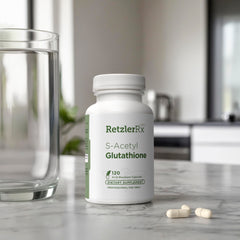 Doctor-formulated RetzlerRx image conveys professional backing for the supplement.