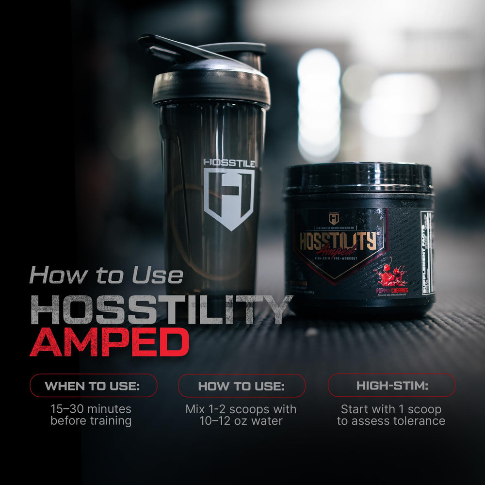HOSSTILE Amped absorption astragin indicates faster ingredient uptake