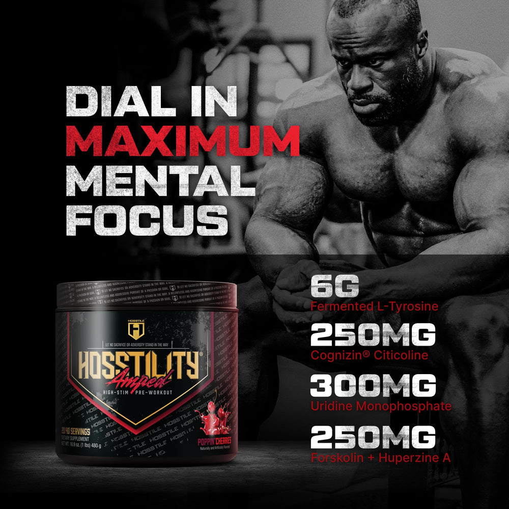 HOSSTILE Amped pumps endurance emphasizes stronger muscular pumps and stamina