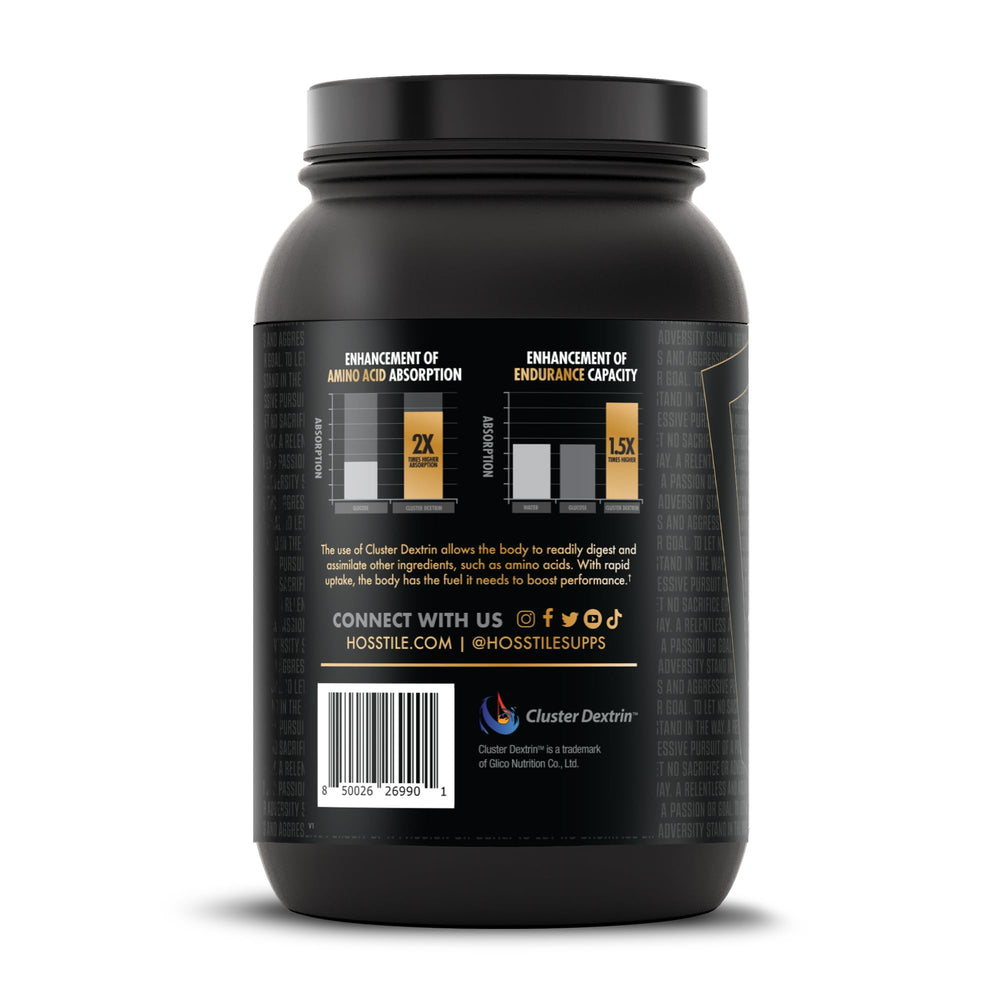 HOSSTILE CDX cluster dextrin label close-up