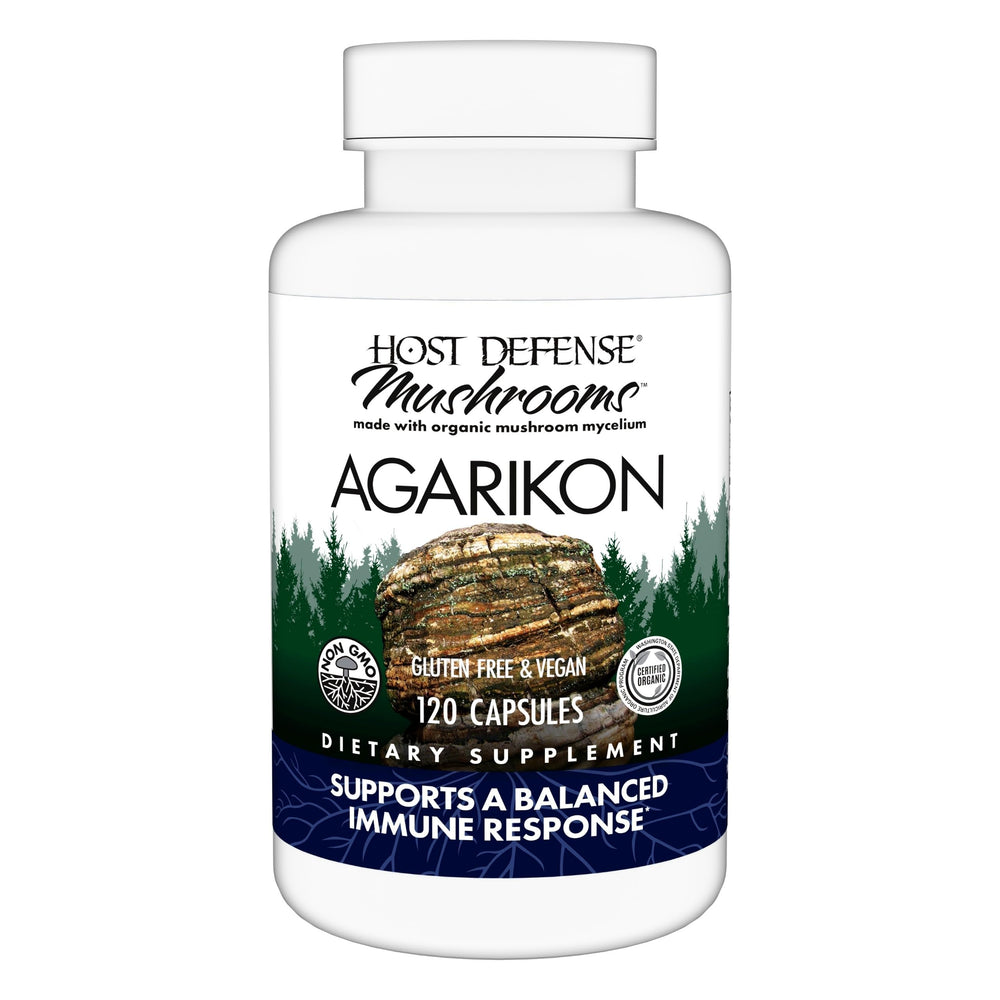 Host Defense Agarikon capsules bottle for daily immune support