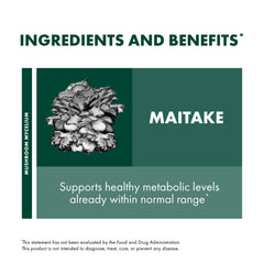 Array of Maitake capsules showing easy daily dosage
