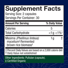 Host Defense Mesima capsules being poured for easy daily immune support.
