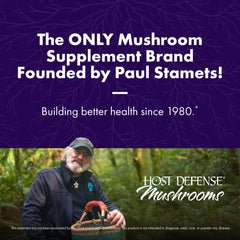 Host Defense MycoShield Throat Spray label highlights its herbal mushroom blend.