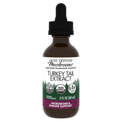 Host Defense Turkey Tail Extract bottle shown for daily digestive and immune support.