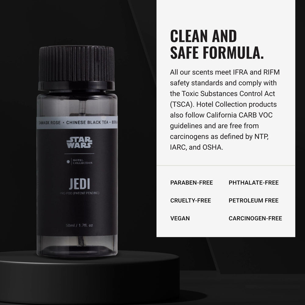 Hotel Collections Star Wars Light Side blend for refined ambiance with Bergamot, Rose and Tea.