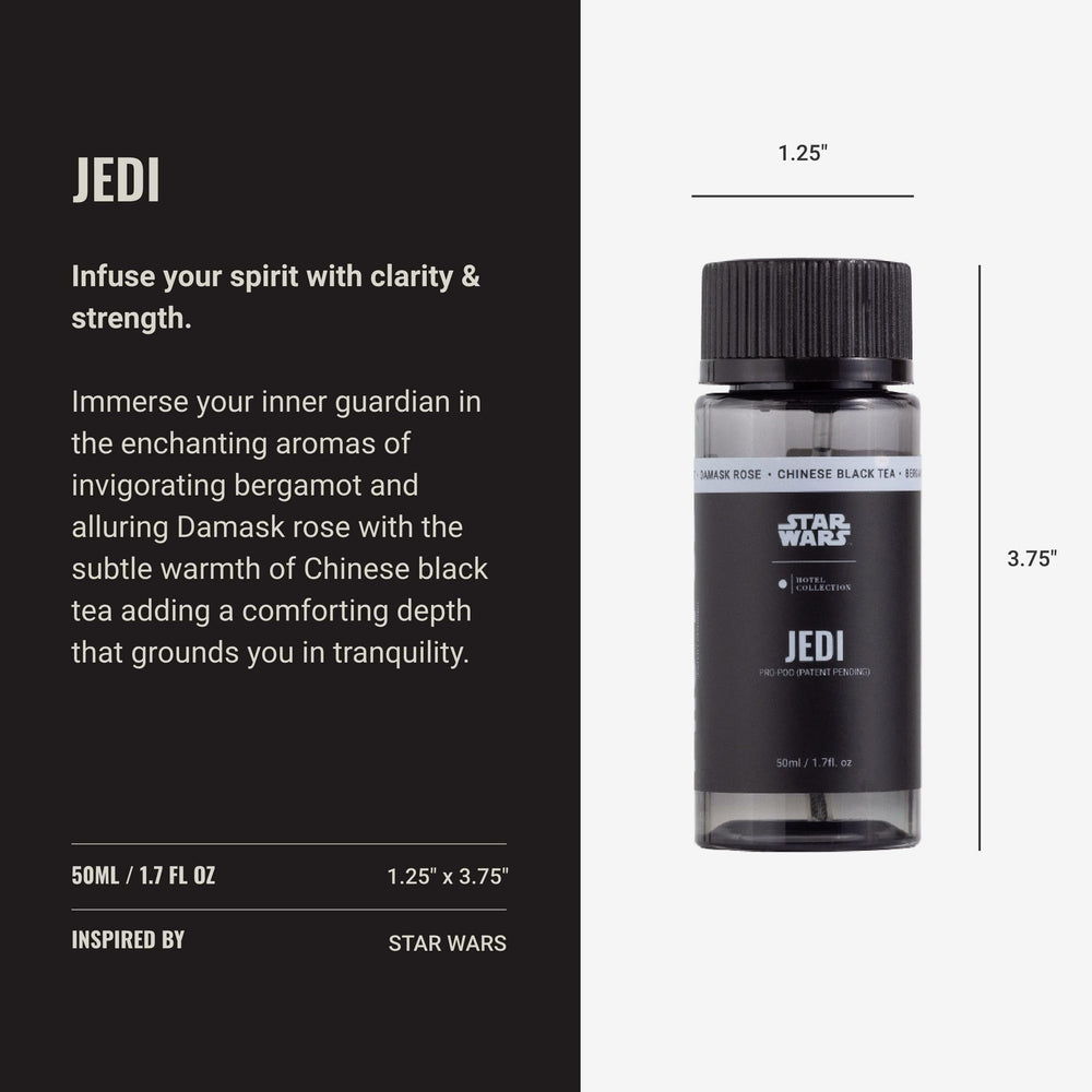 Hotel Collections Star Wars Jedi Pro-Pod Oil closeup showcases premium blend and packaging.