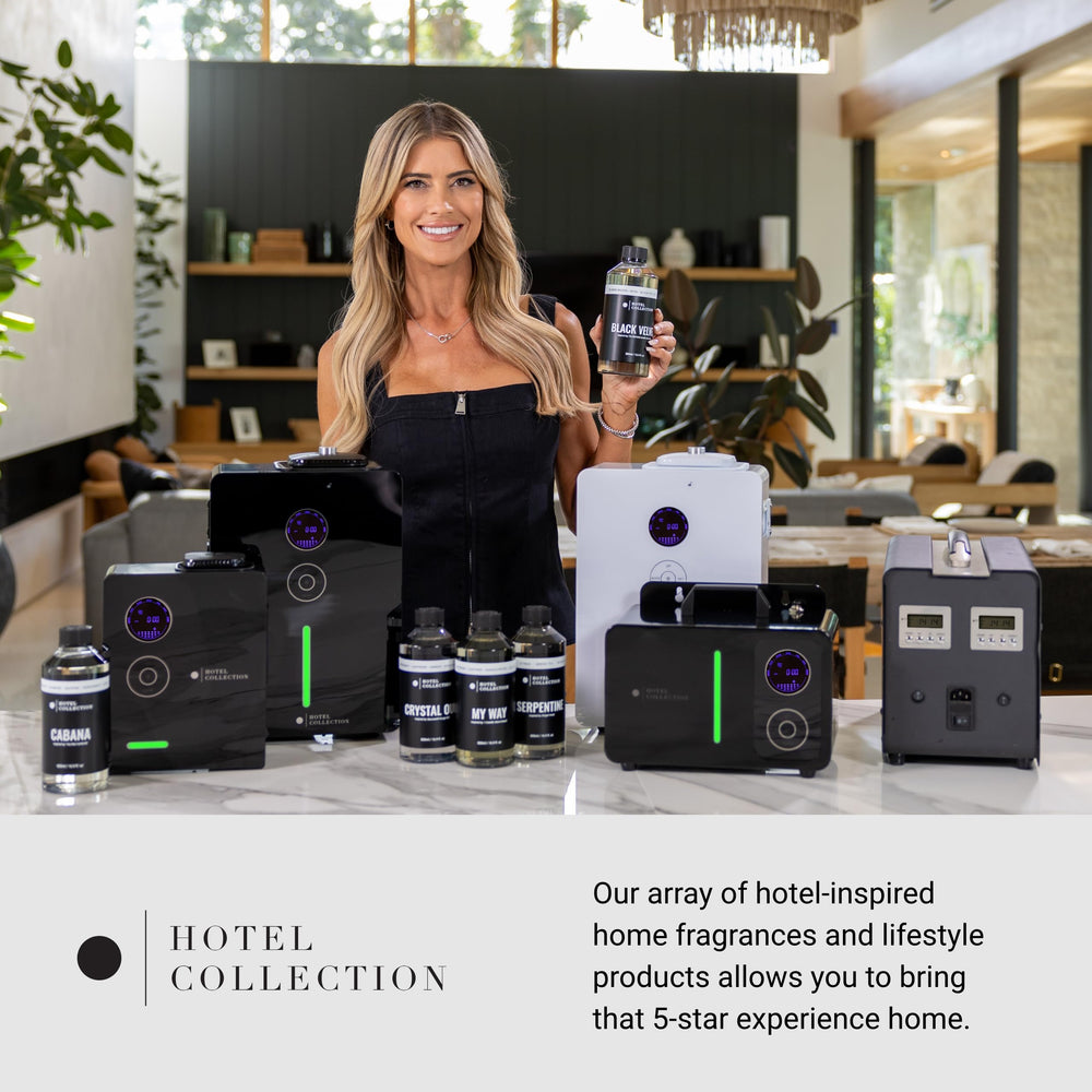 Hotel Collections The Duel Pro-Pod Oil promotes a spa-like ambiance for relaxing evenings