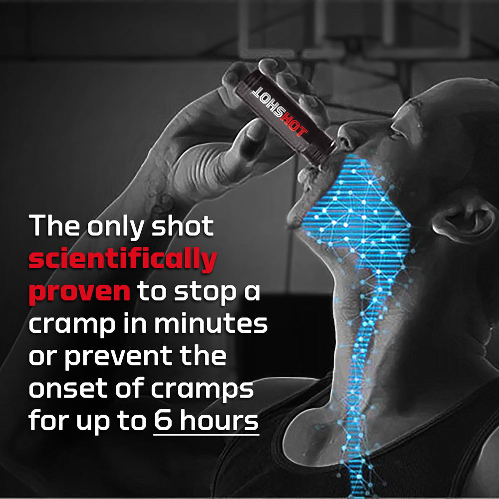 Nighttime scene with HOTSHOT near bed for overnight cramps relief