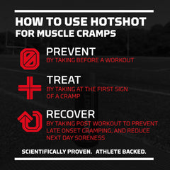 HOTSHOT spicy mango bottle ready for leg, calf, and toe cramps