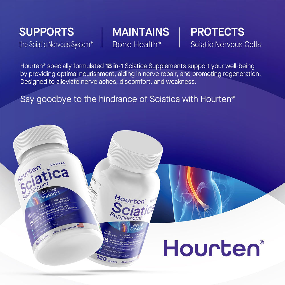 Hourten ingredients blend chart showcases bioavailable nutrients and absorption.