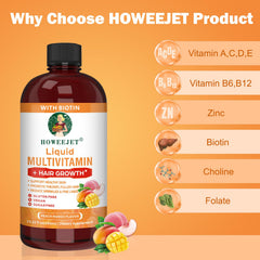 HOWEEJET Peach Mango flavored liquid ready for daily use.