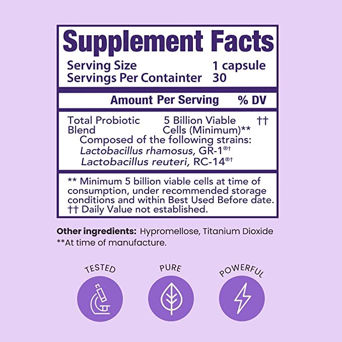 HPD Rx Pro-Fem box highlights vegan status and no refrigeration needed