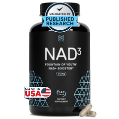 HPN NAD3 bottle front view for daily energy and healthy aging