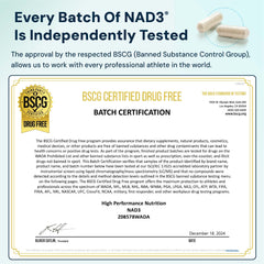 HPN NAD3 capsules with glass of water suggesting easy daily use